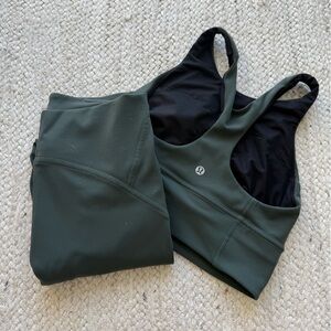 Lululemon Smoked Spruce Yoga Set